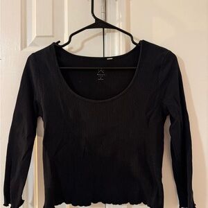 PacSun Black Ribbed Top